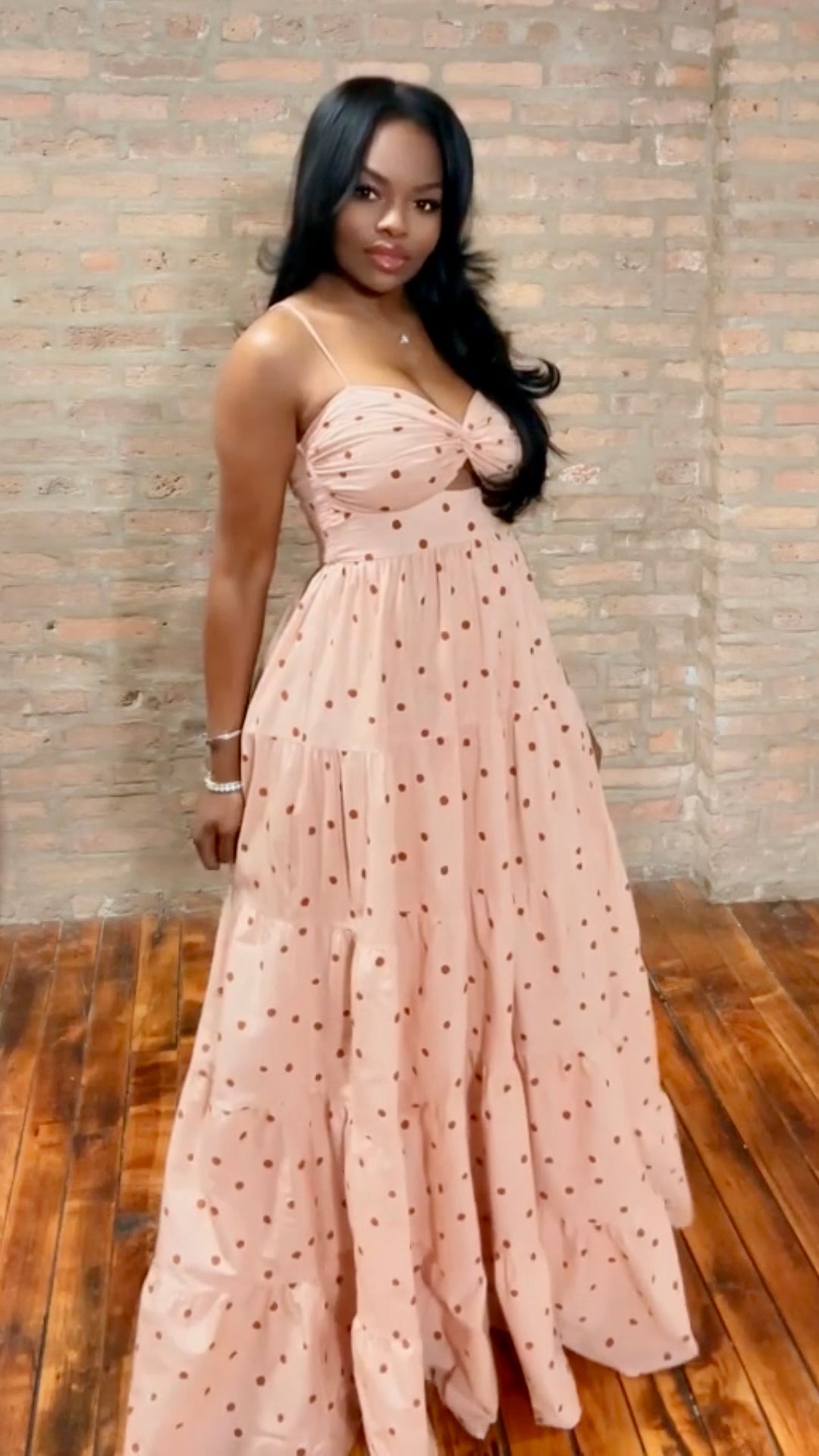 Polka Dot Maxi Dress