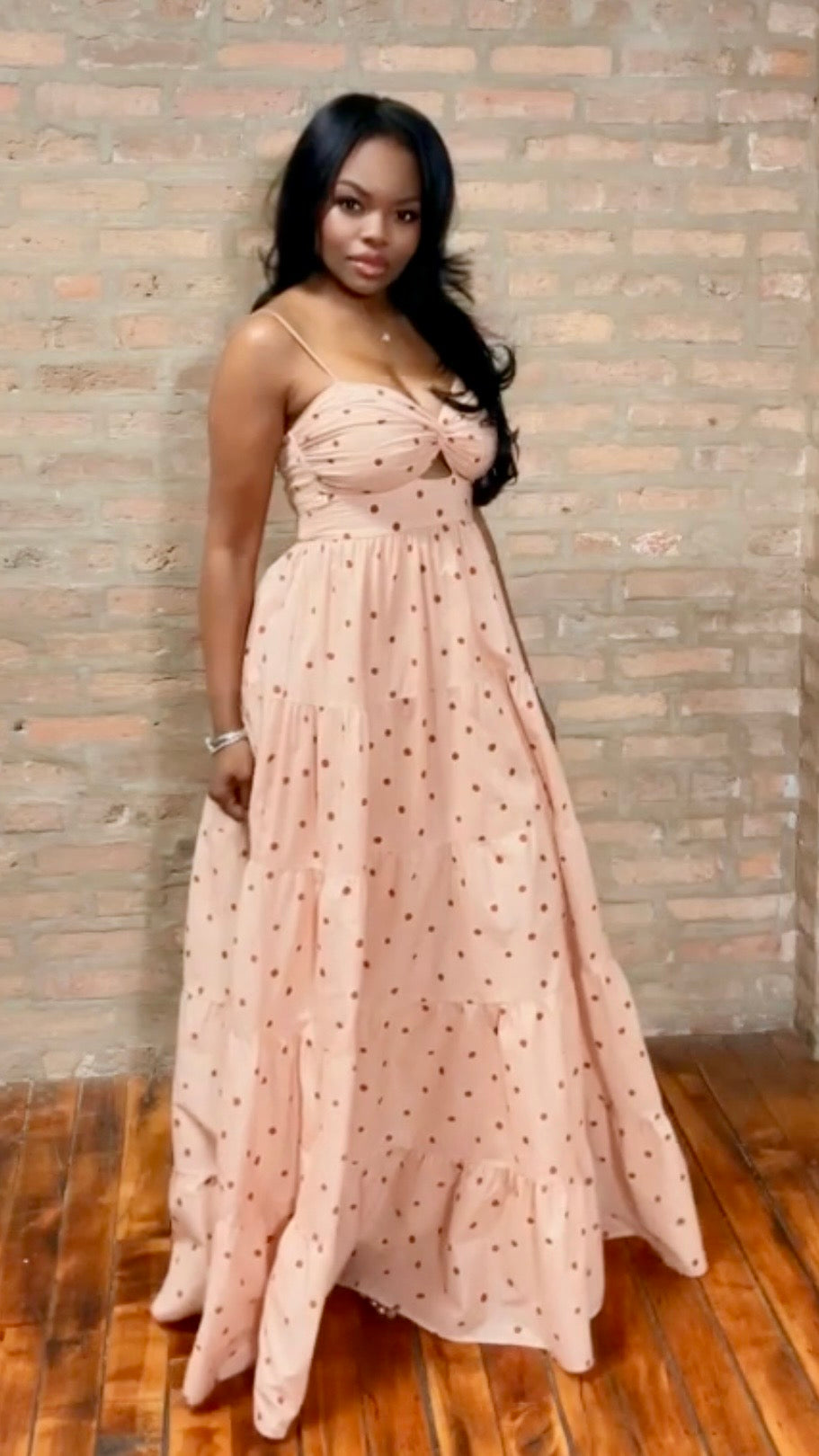 Polka Dot Maxi Dress