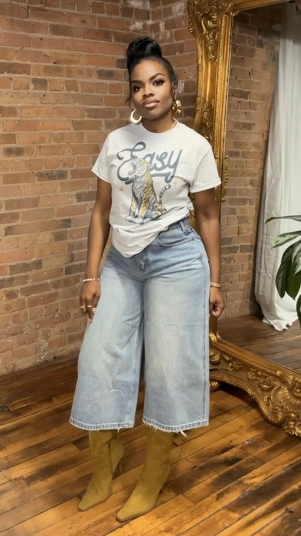Denim Jorts - Medium Wash (PREORDER - Estimated Ship Date 10/30-11/20)
