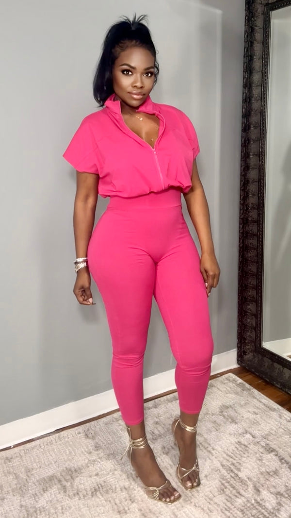 Jennifer Jumpsuit - Fuchsia